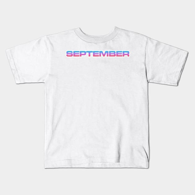 September Kids T-Shirt by Akmal Fhadilah